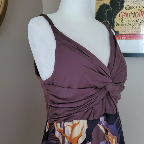 Anthropologie Lilka Silk Twist Detail Dress Medium - Picture 8 of 16